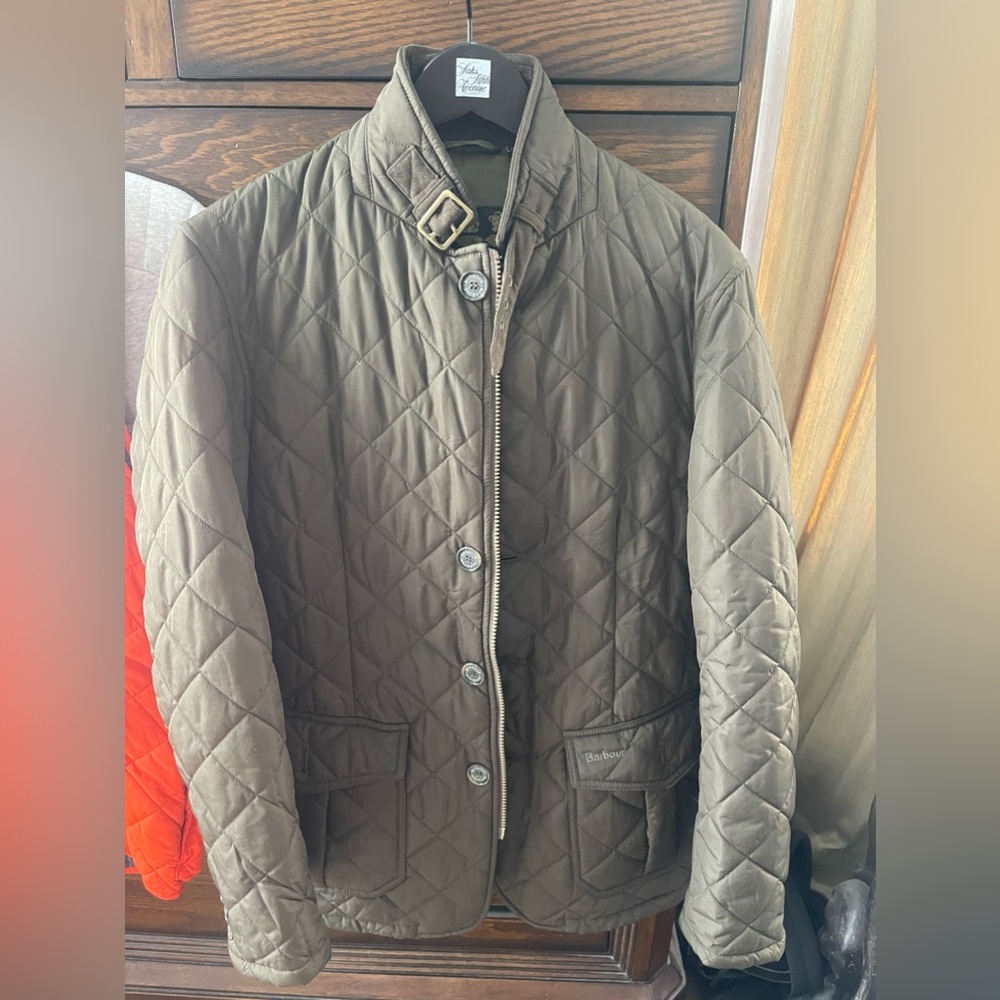 Men’s Barbour Quilted Puffer Jacket Gem